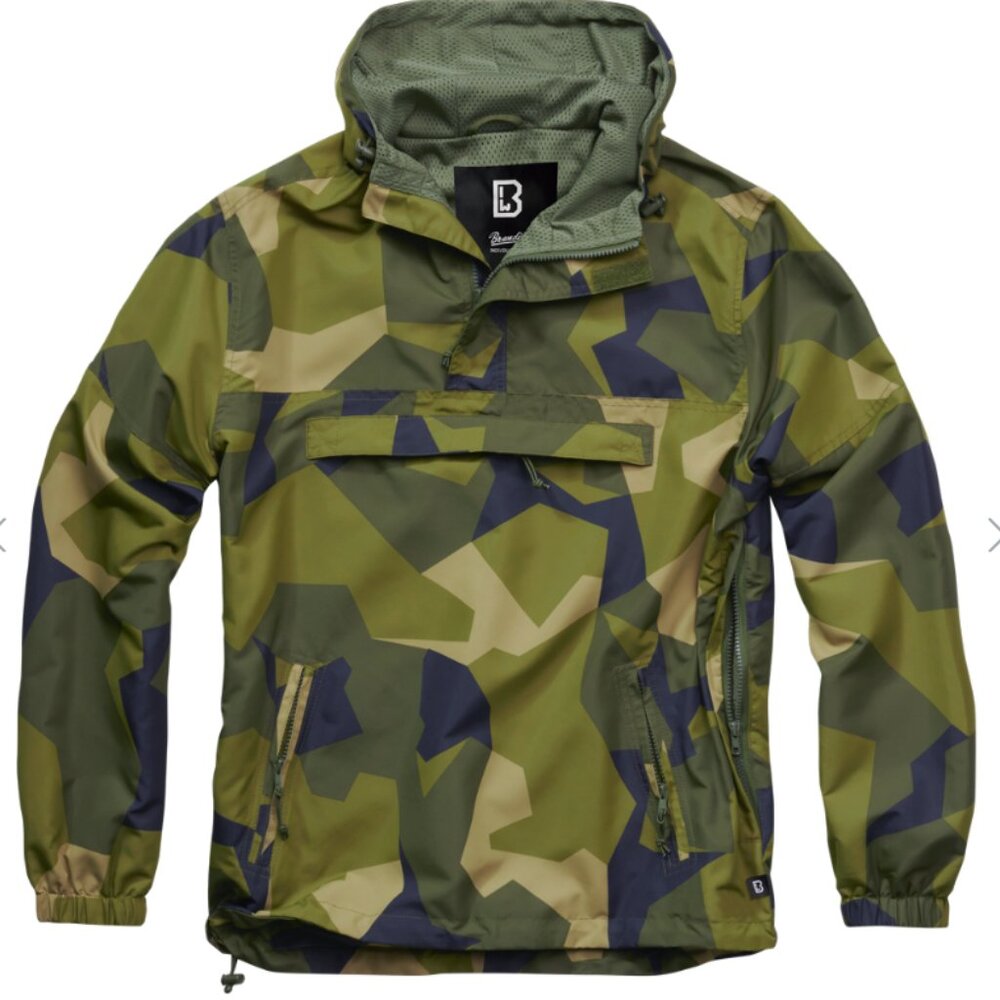 Brandit Summer Windbreaker / M / Swedish Camo